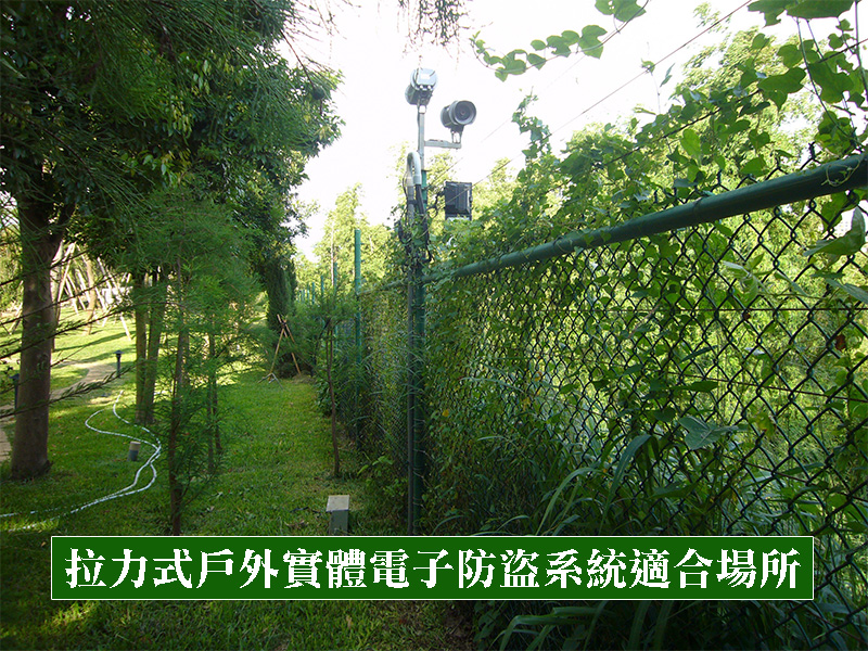 拉力式戶外實體電子防盜系統適合場所